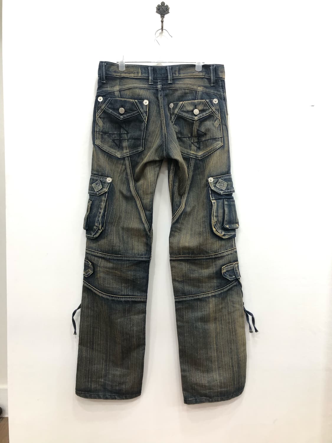 washed multi pocket cargo pants  총장 106  상품이미지4