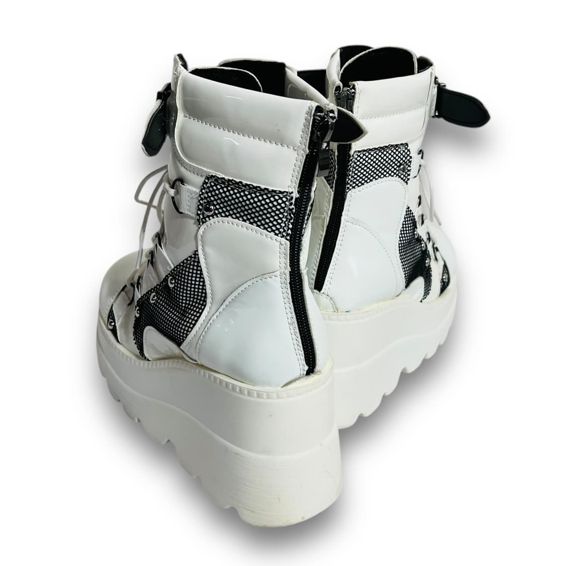 Punk Mid Tube High Platform Wedge Boots 상품이미지7