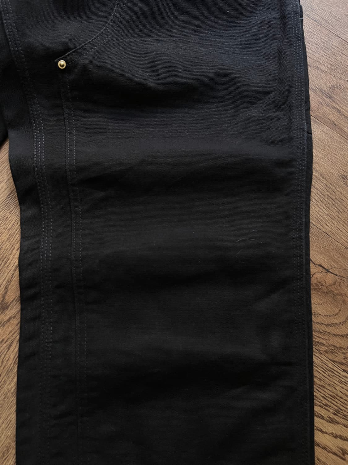 [36]칼하트 Made in USA 블랙 더블니 워크 팬츠 상품이미지4