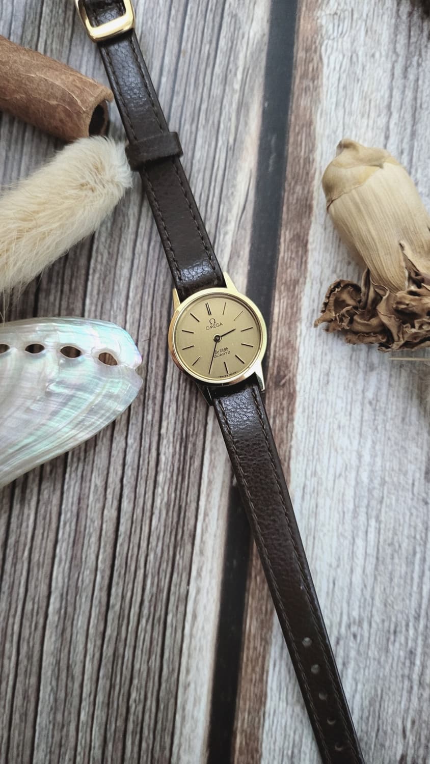 정품 오메가 드빌 라운드 푸쉬 쿼츠시계 [정품박스,밴드포함] 상품이미지4