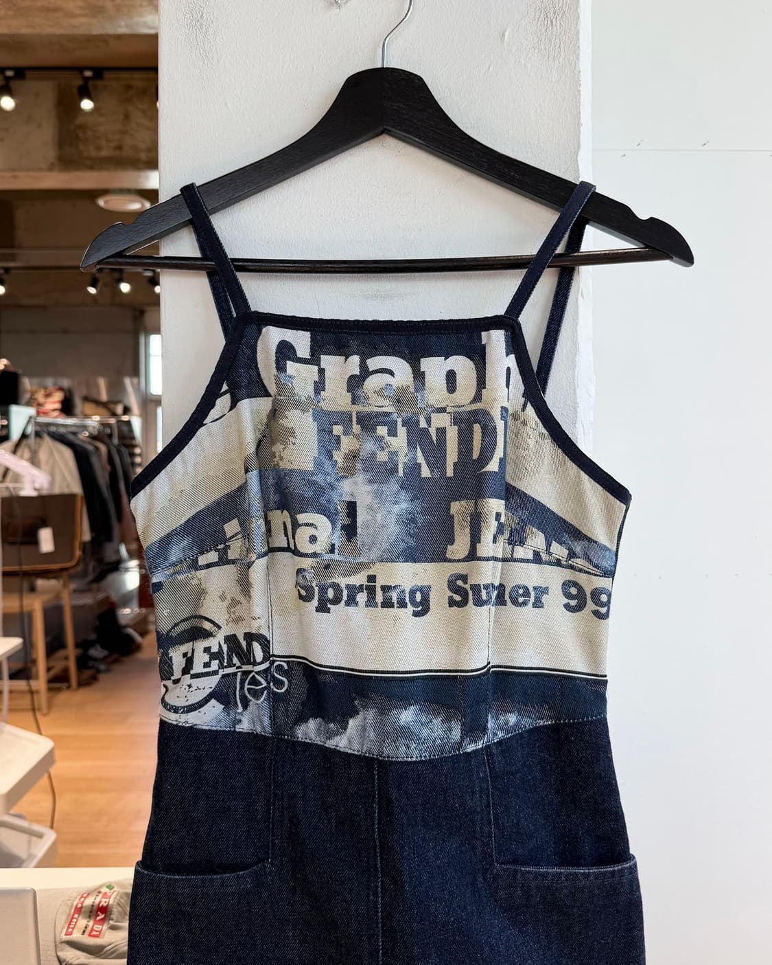 펜디 데님 그래픽 미니 원피스  상품이미지3