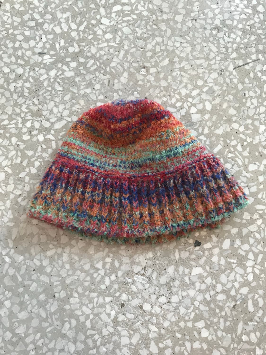 Hand-Knit Multicolor Cozy Wool Beanie  상품이미지2