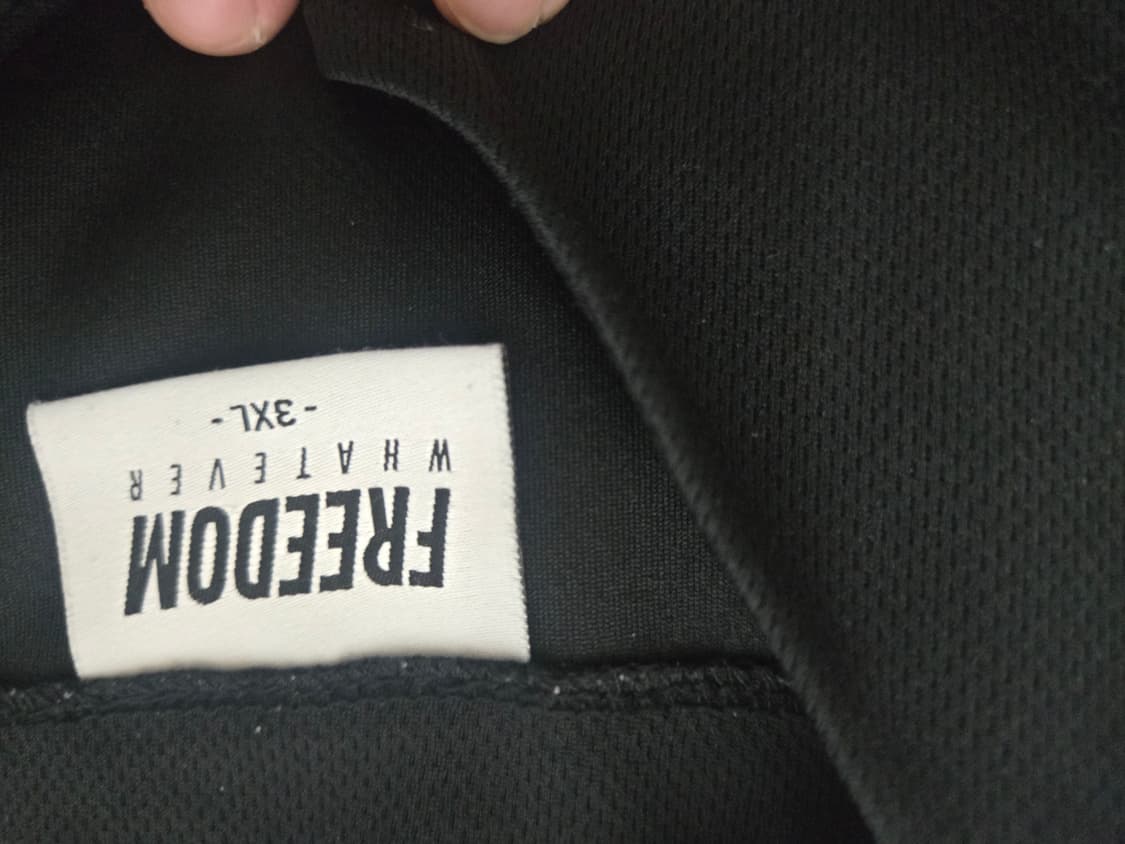 3XL> 프리덤 베이스볼져지 블랙 상품이미지3