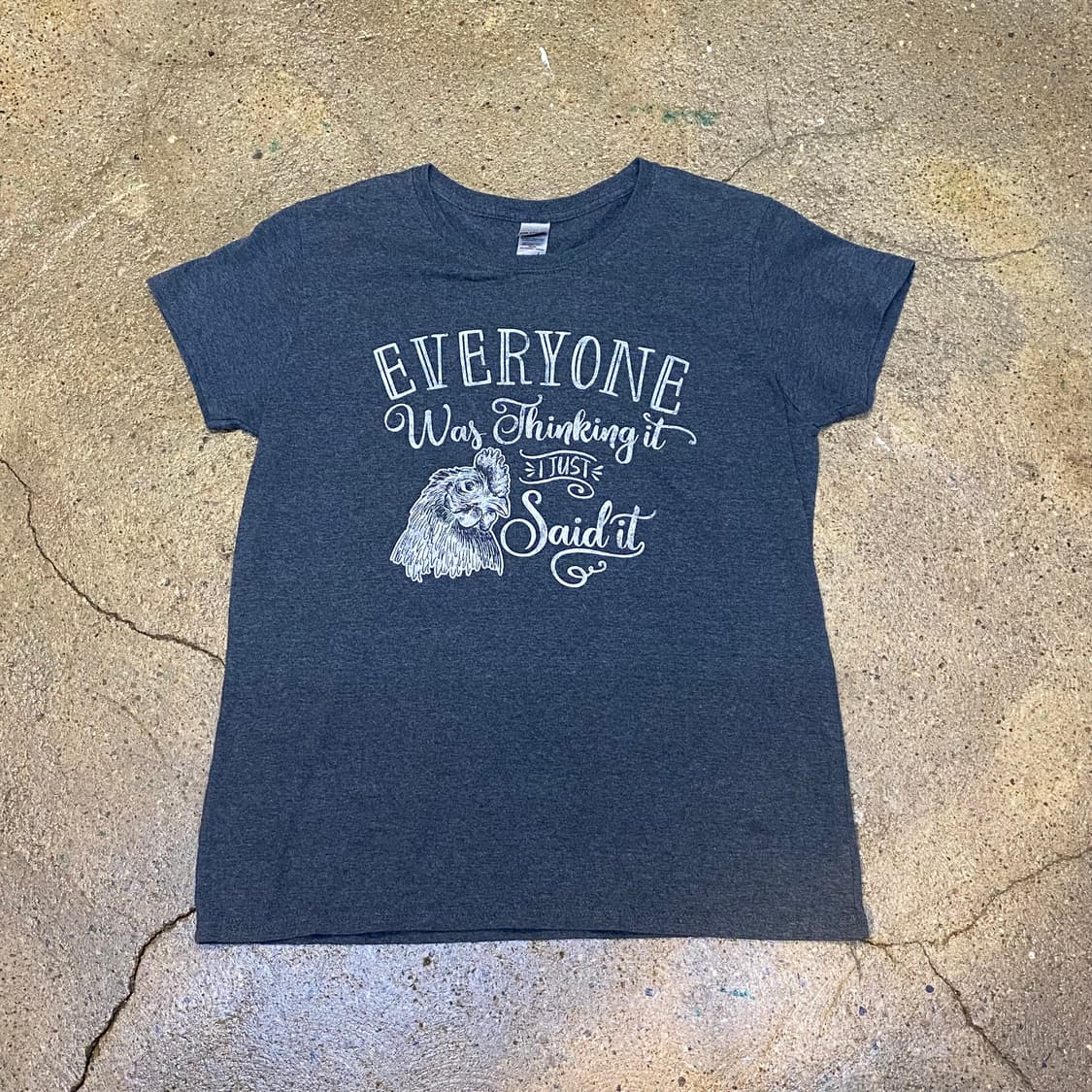 미국 빈티지 길단 보들면 에브리원 프린팅 포인트 반팔티 상품이미지1