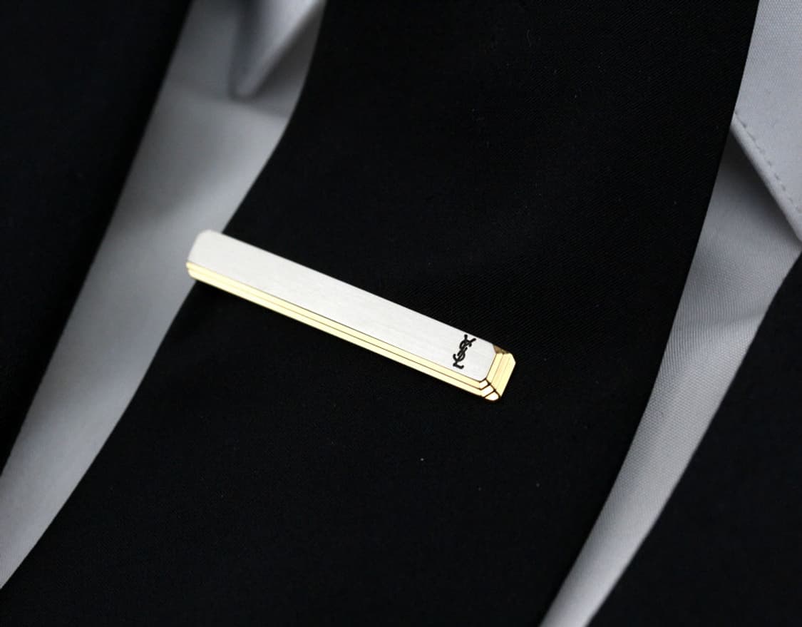 입생로랑 A등급 5cm 남자 명품 넥타이핀 커프스 세트 상품이미지8