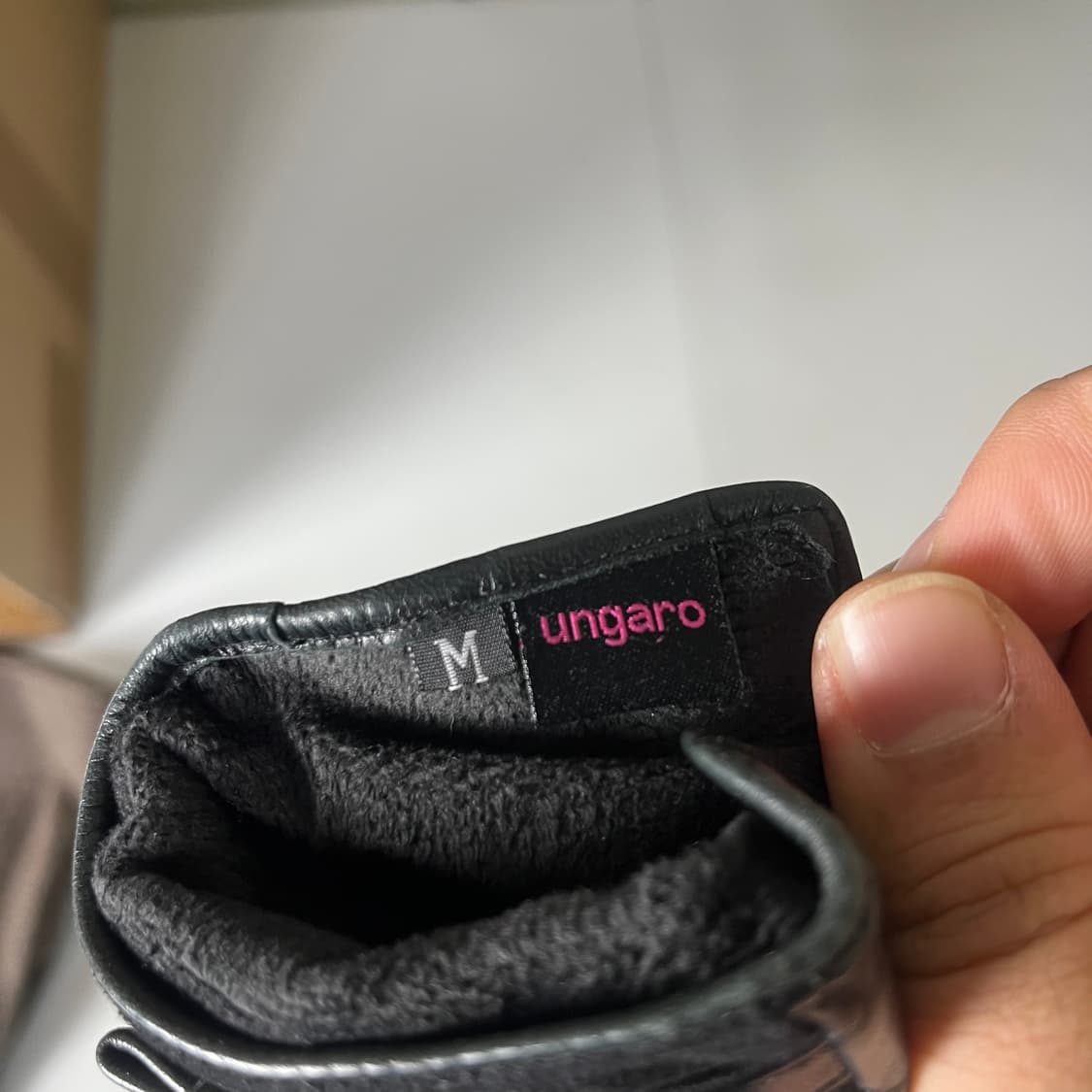 [Ungaro Paris] 웅가로 리본 레더 장갑 상품이미지3