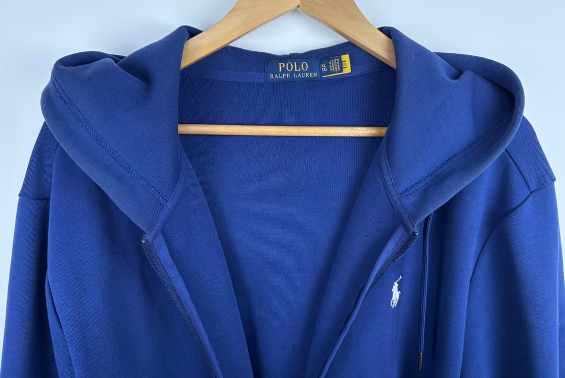 폴로 랄프로렌 더블 니트 풀 집업 후디 상품이미지2