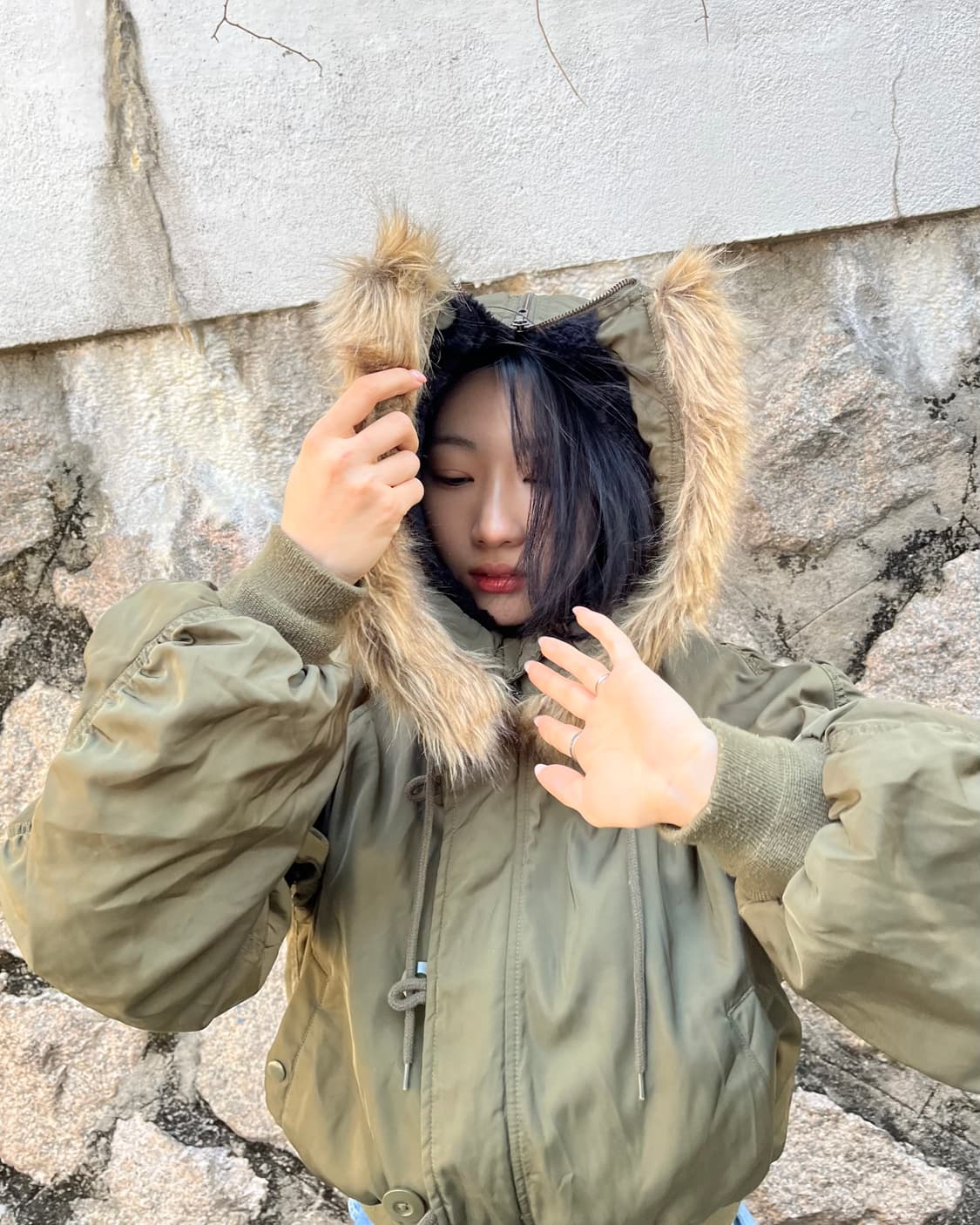 N-2B 크롭 봄버 재킷 상품이미지9