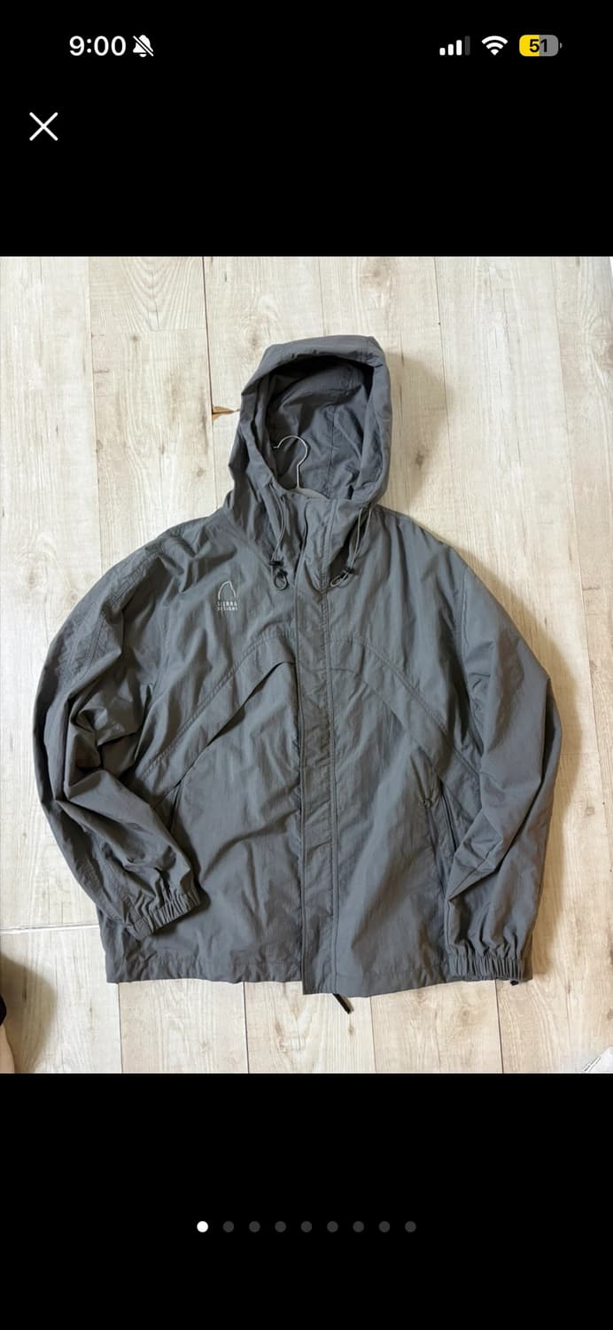 시에라디자인 후드 바람막이 그레이 xl 상품이미지1