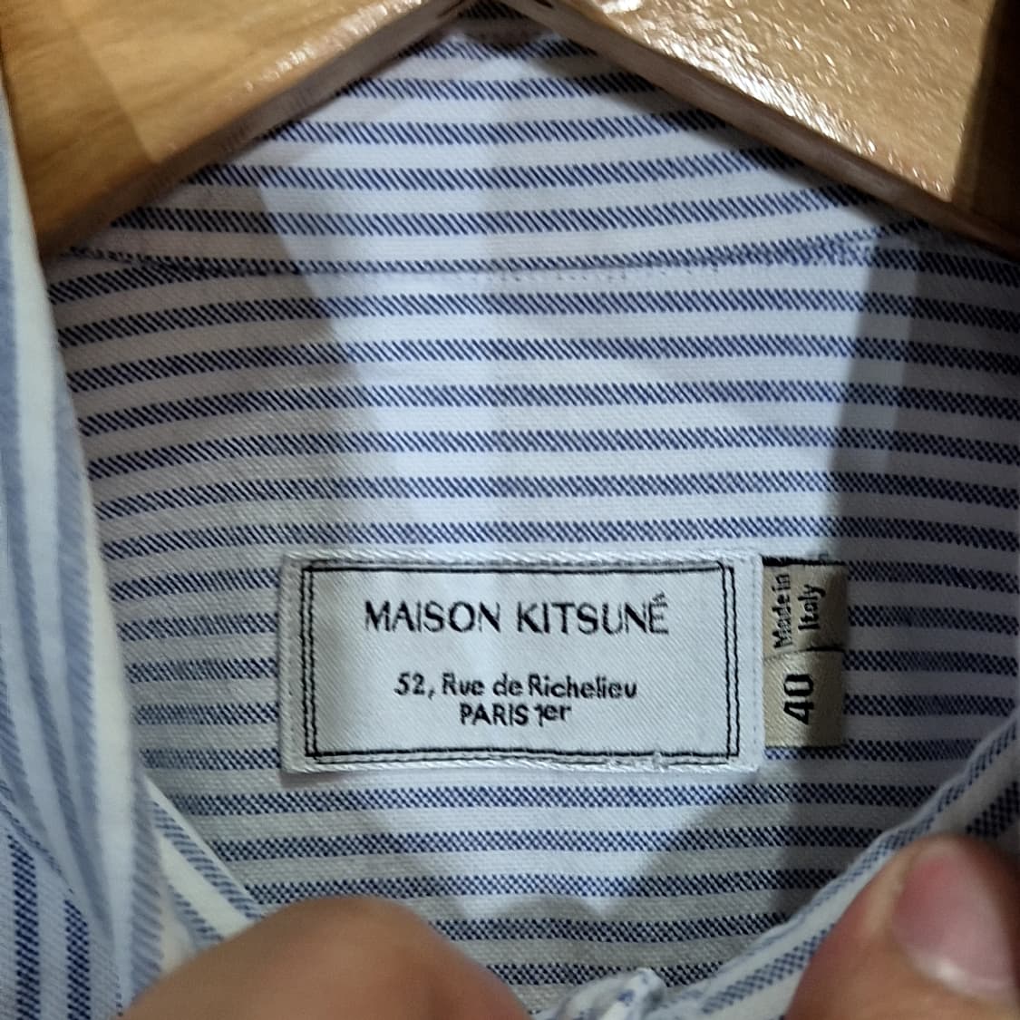 Maison Kitsune 메종키츠네 스트라이프 셔츠 상품이미지4
