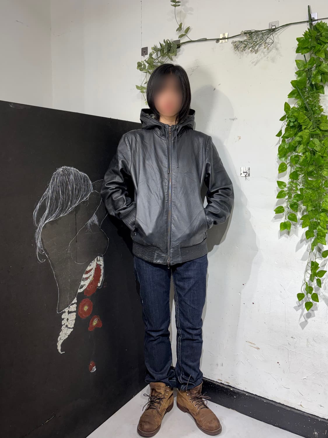 랙 앤 본 rag bone 양가죽 펑크 락시크 후드 가죽자켓 M 상품이미지2