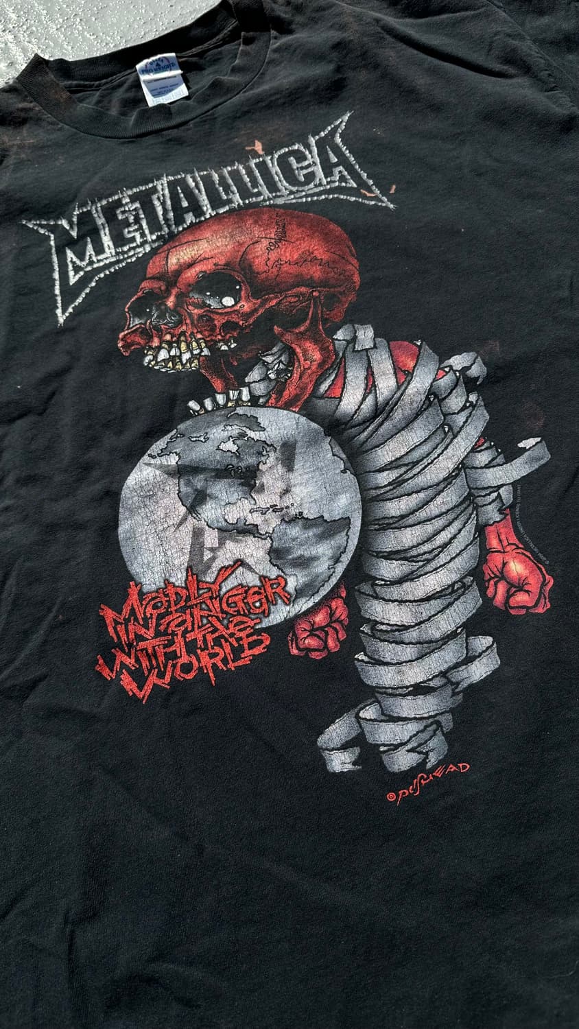 Y2k 2004 Metallica 빈티지 메탈리카 밴드 투어 티셔츠 상품이미지2