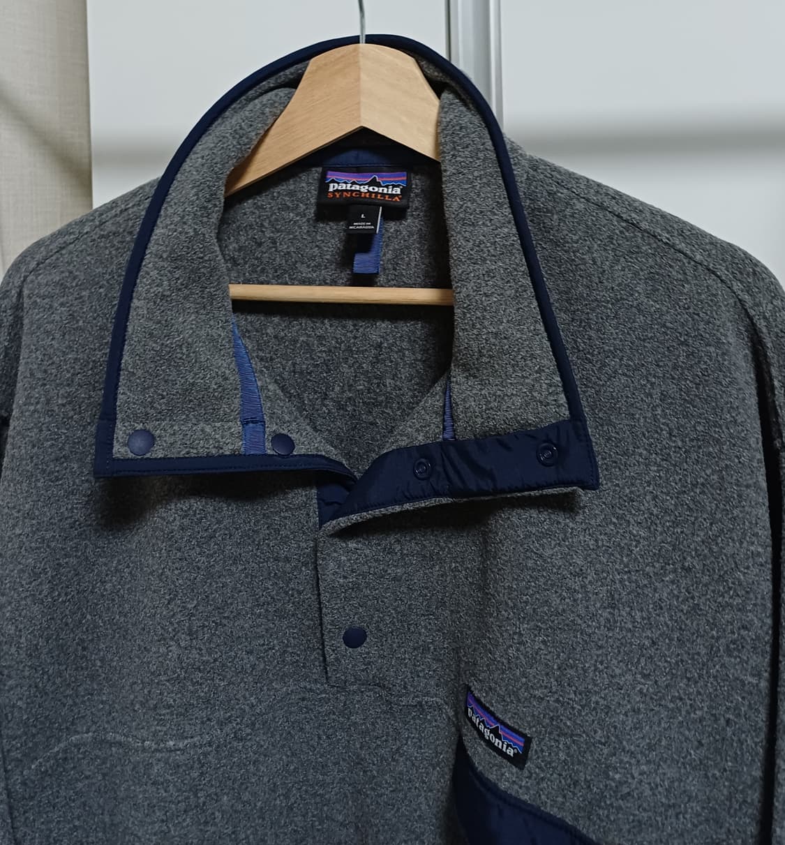 [L] 파타고니아 신칠라 스냅티 니켈 / 네이비 블루 상품이미지3