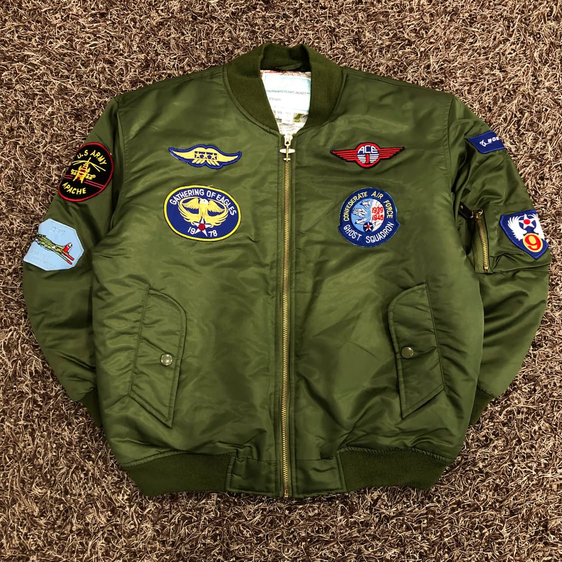 빈티지 보잉 MA-1 밀리터리 공군 패치 항공점퍼 상품이미지3