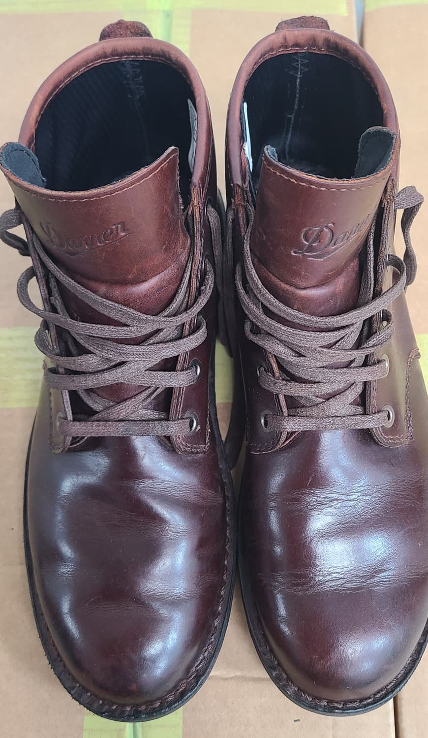 Danner Wolf Creek Chukka 다크 브라운 가죽 부츠입니다 상품이미지5