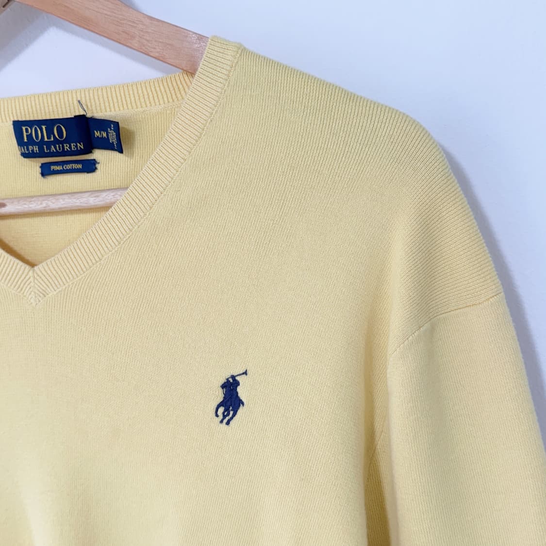[M] 폴로 랄프로렌 피마코튼 브이넥니트 상품이미지3