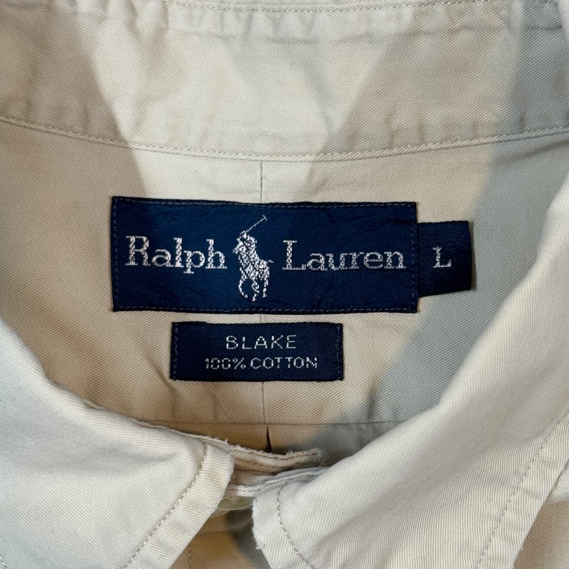 L) 폴로 랄프로렌 셔츠 아이보리 블레이크핏 상품이미지6
