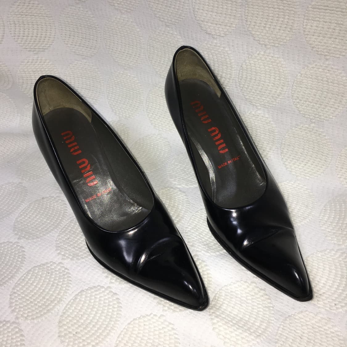 미우미우 포인티드 토 하이힐 상품이미지4