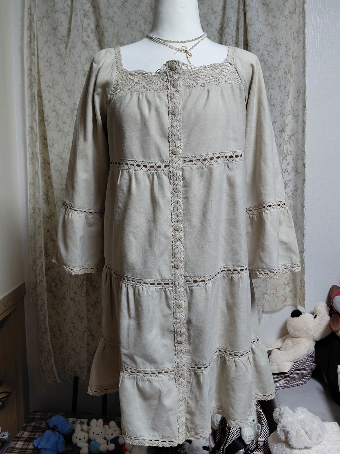 [일본빈티지] 모리걸 레이스 캉캉 레이어드 원피스 상품이미지2