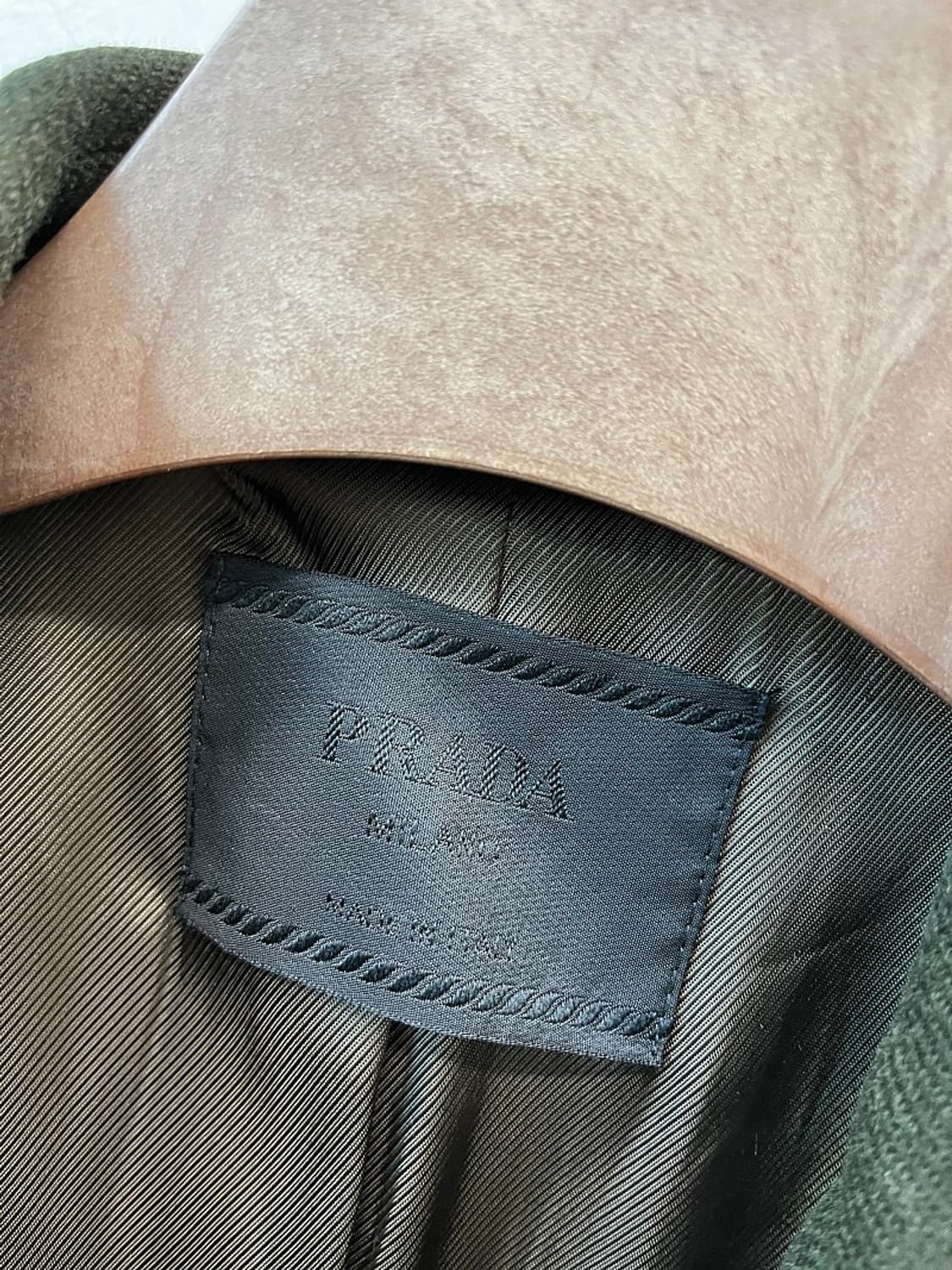 여) 프라다 딥카키 울코트  상품이미지2