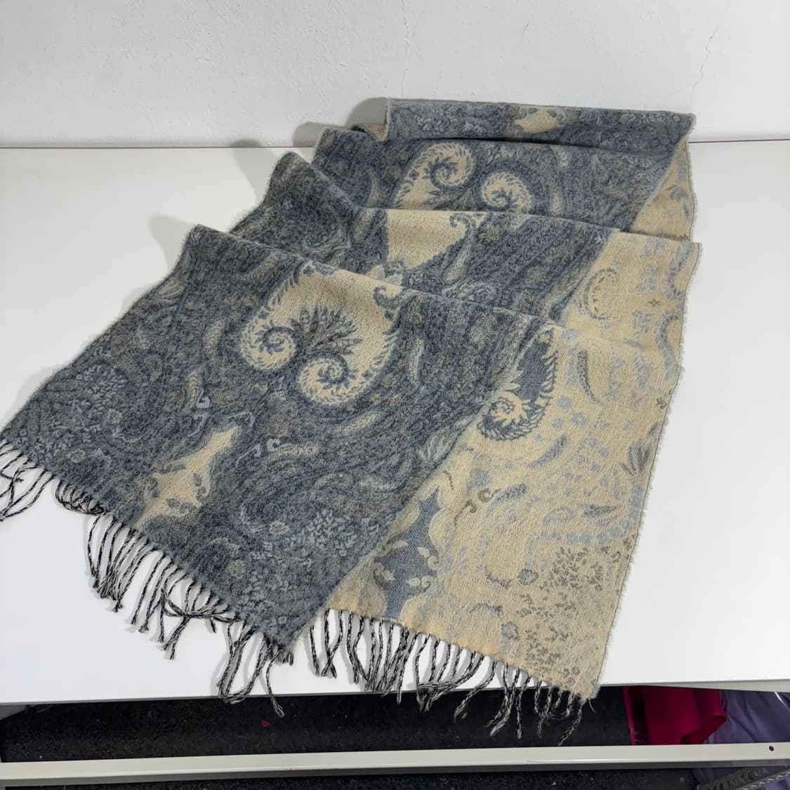 OS ROSEE 에스닉패턴 울 머플러 목도리 상품이미지1