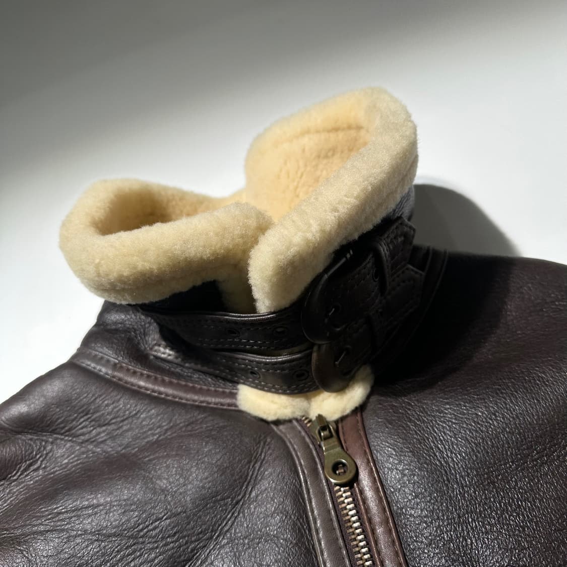 TEODEM B-3 램스킨 시어링 무스탕 봄버 자켓 상품이미지4