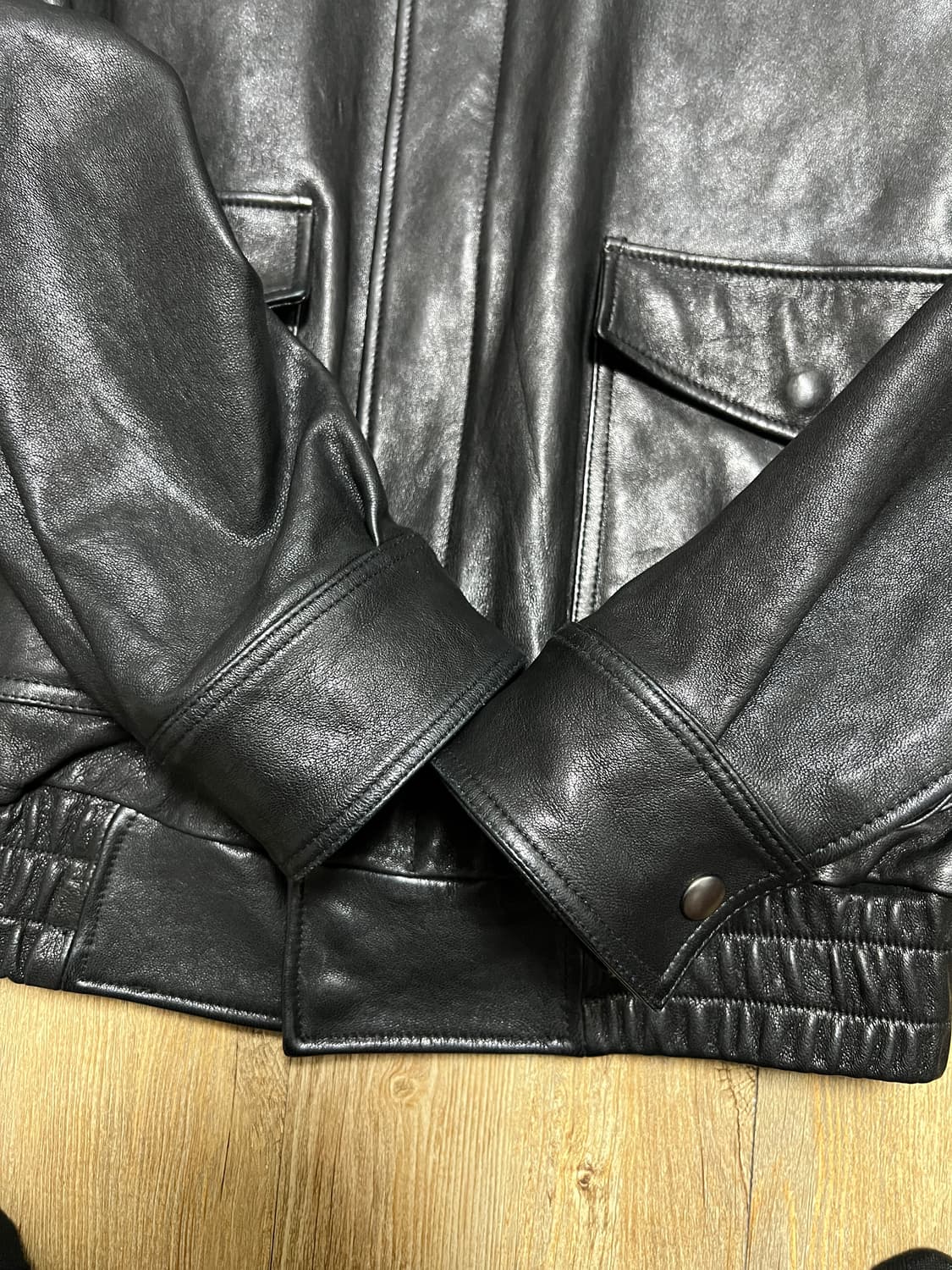 택포38) 쿠어 베지터블 레더 A-2 자켓 L 상품이미지3