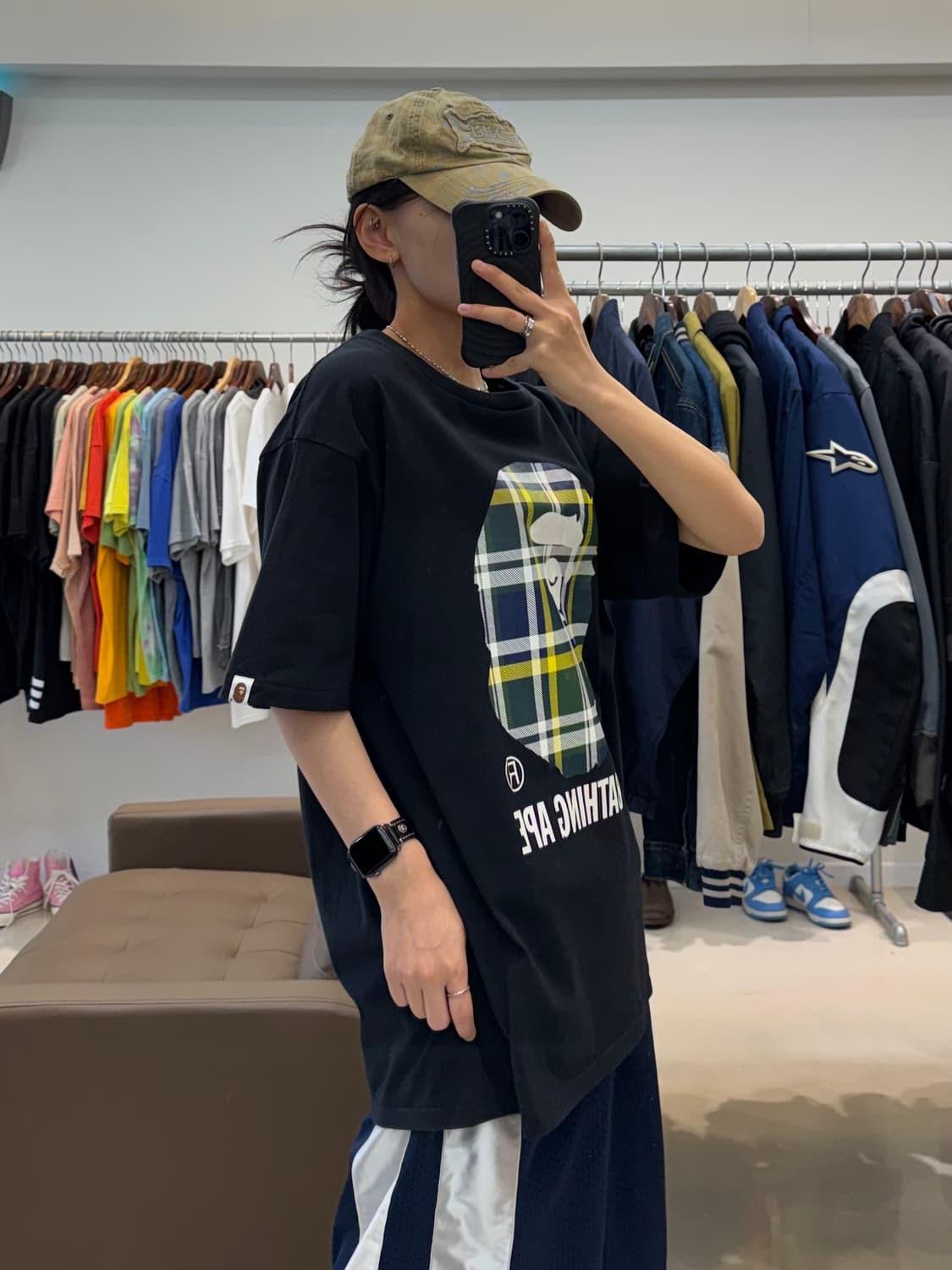 베이프 체크 바이 베이싱 에이프 티셔츠 상품이미지7