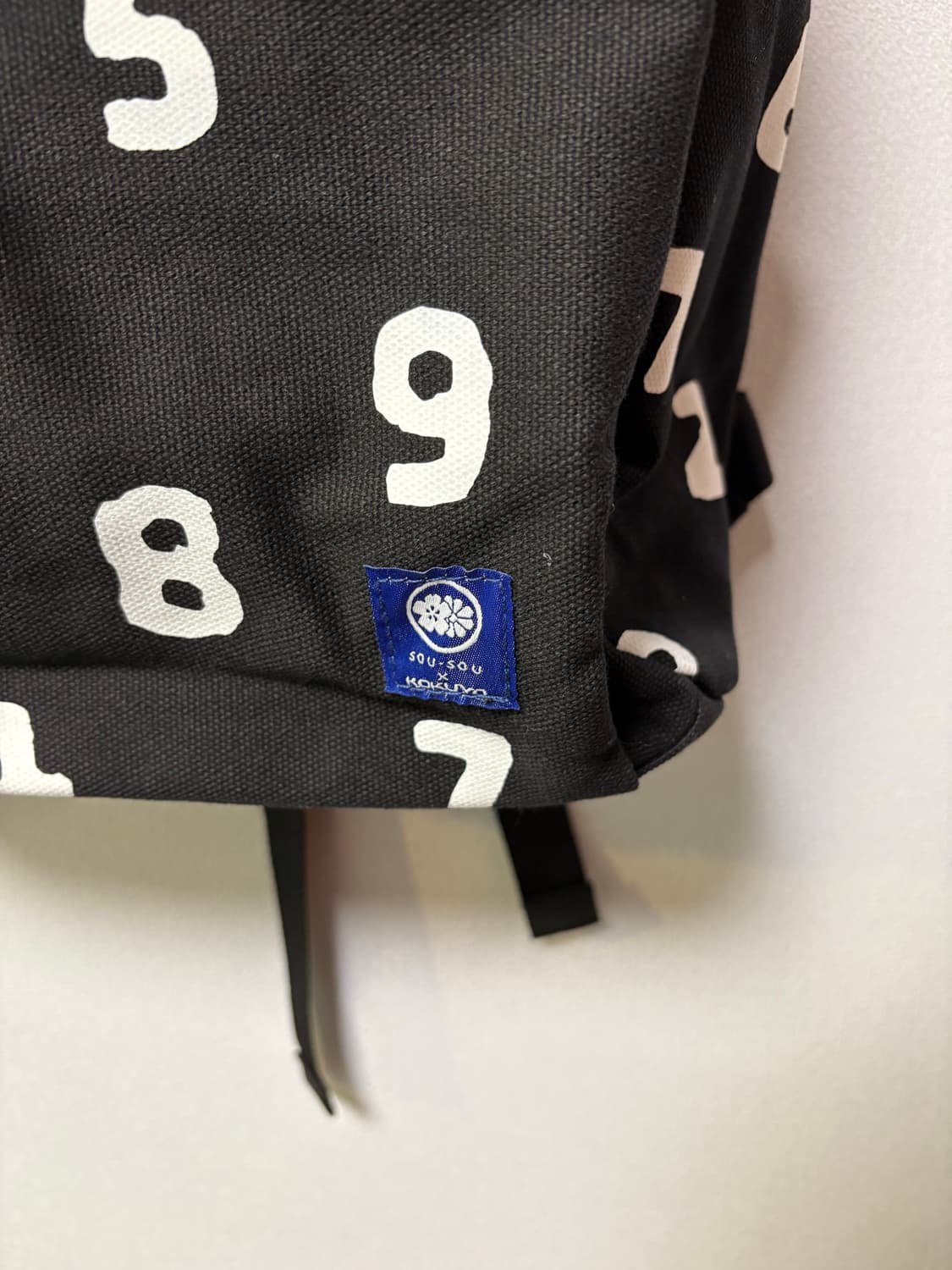 sousou 소우소우 고쿠요 콜라보 숫자 백팩 일본 모리걸 블랙 화이트 상품이미지2