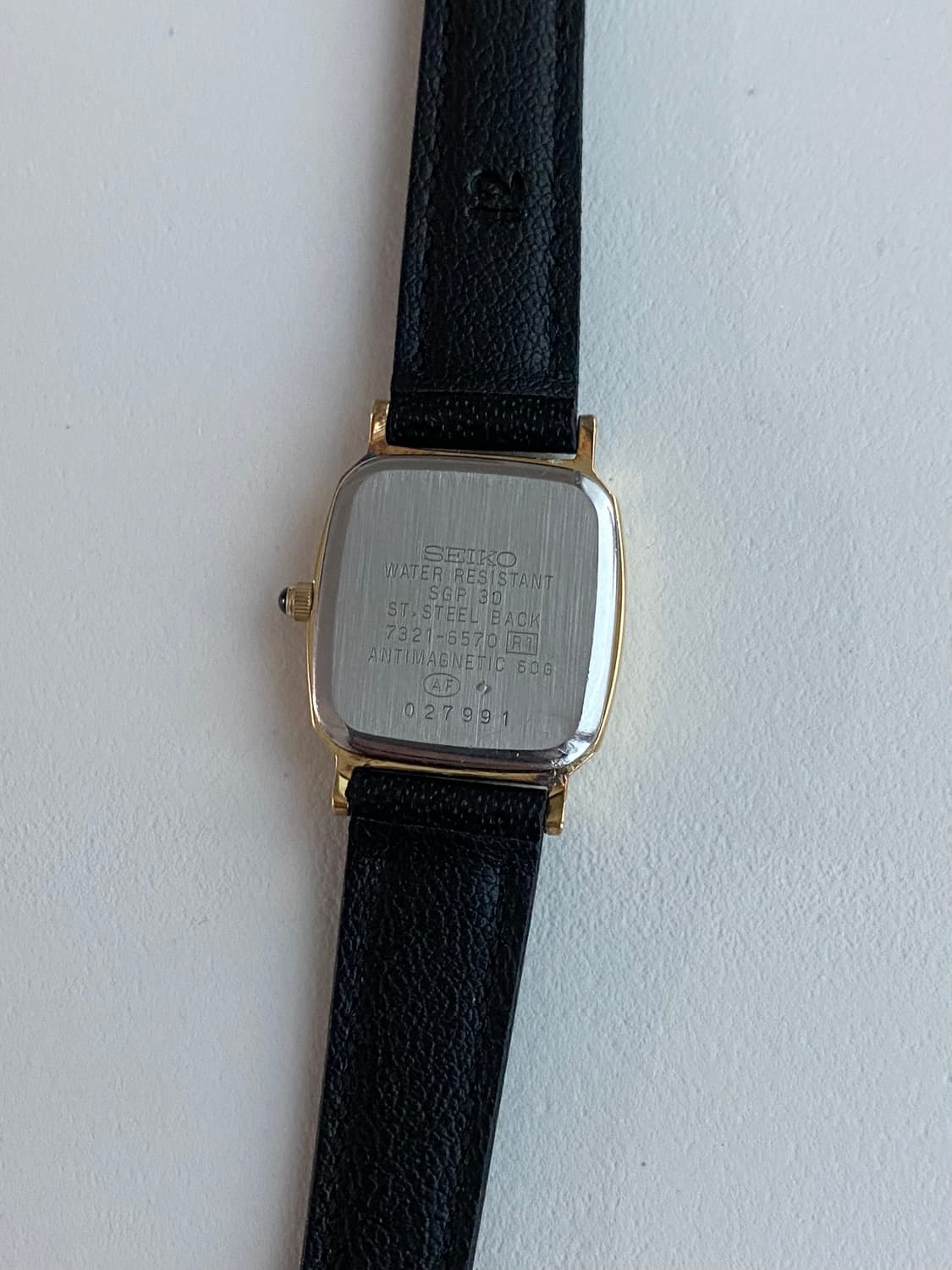 Seiko 세이코 엑셀린 쿼츠 스퀘어 골드 레이디스 상품이미지3