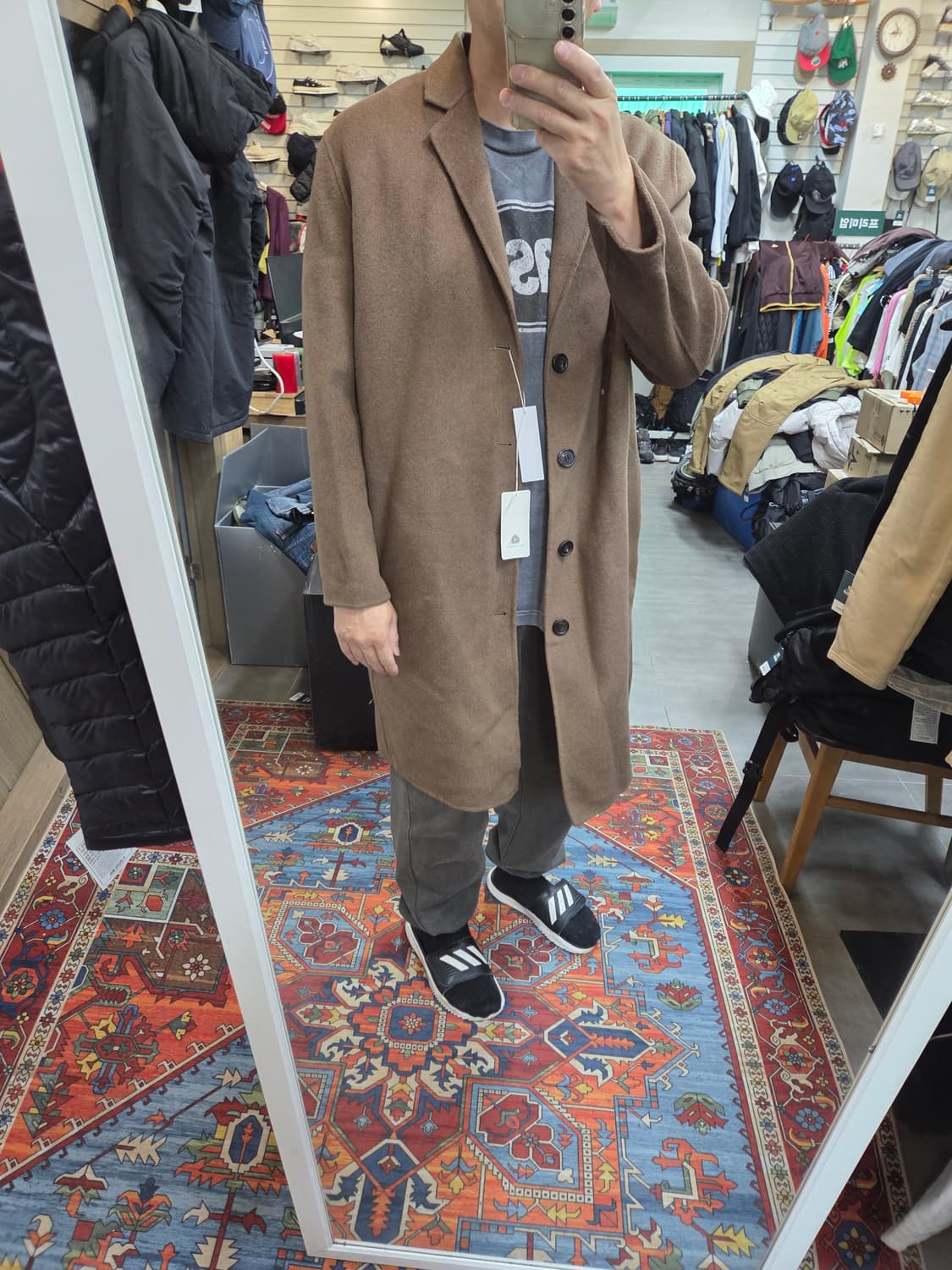 라퍼지스토어 울 리치 블렌드 핸드메이드 코트 xl 상품이미지6