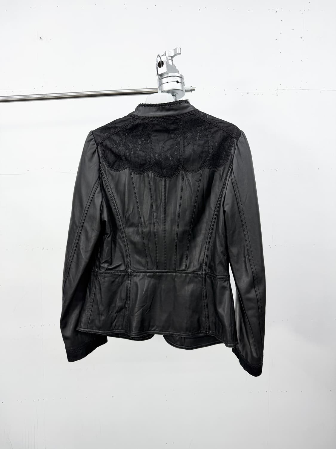 Lace Collar Lambskin Jacket 상품이미지5