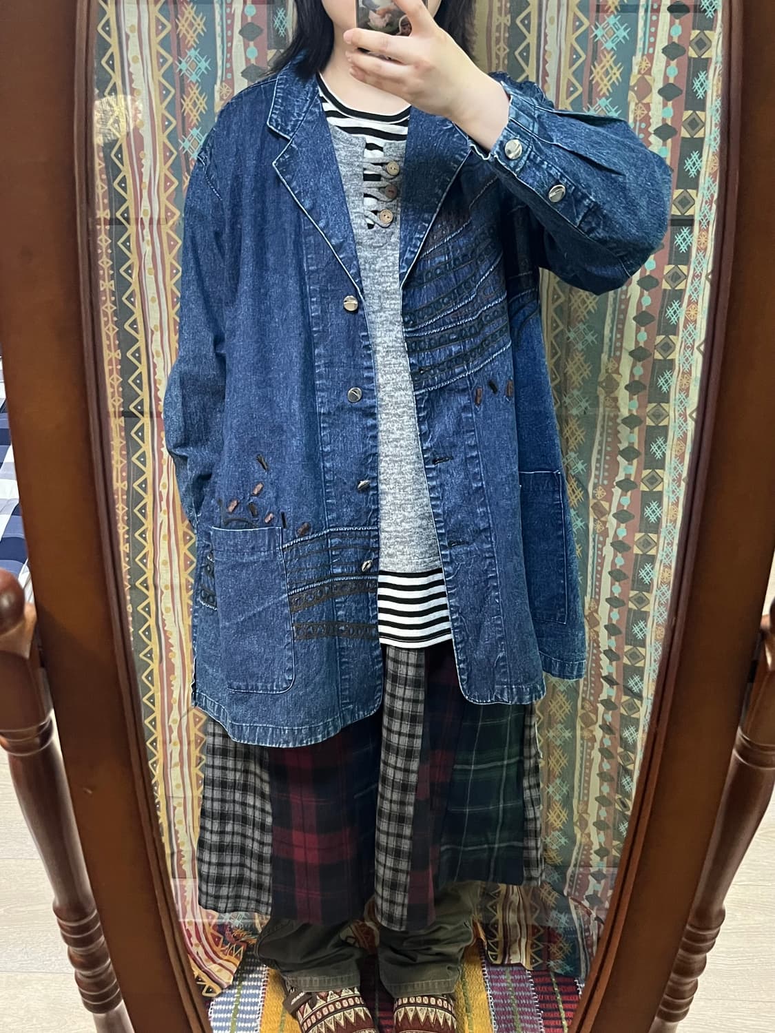 오버사이즈 데님 재킷 코디 상품이미지1