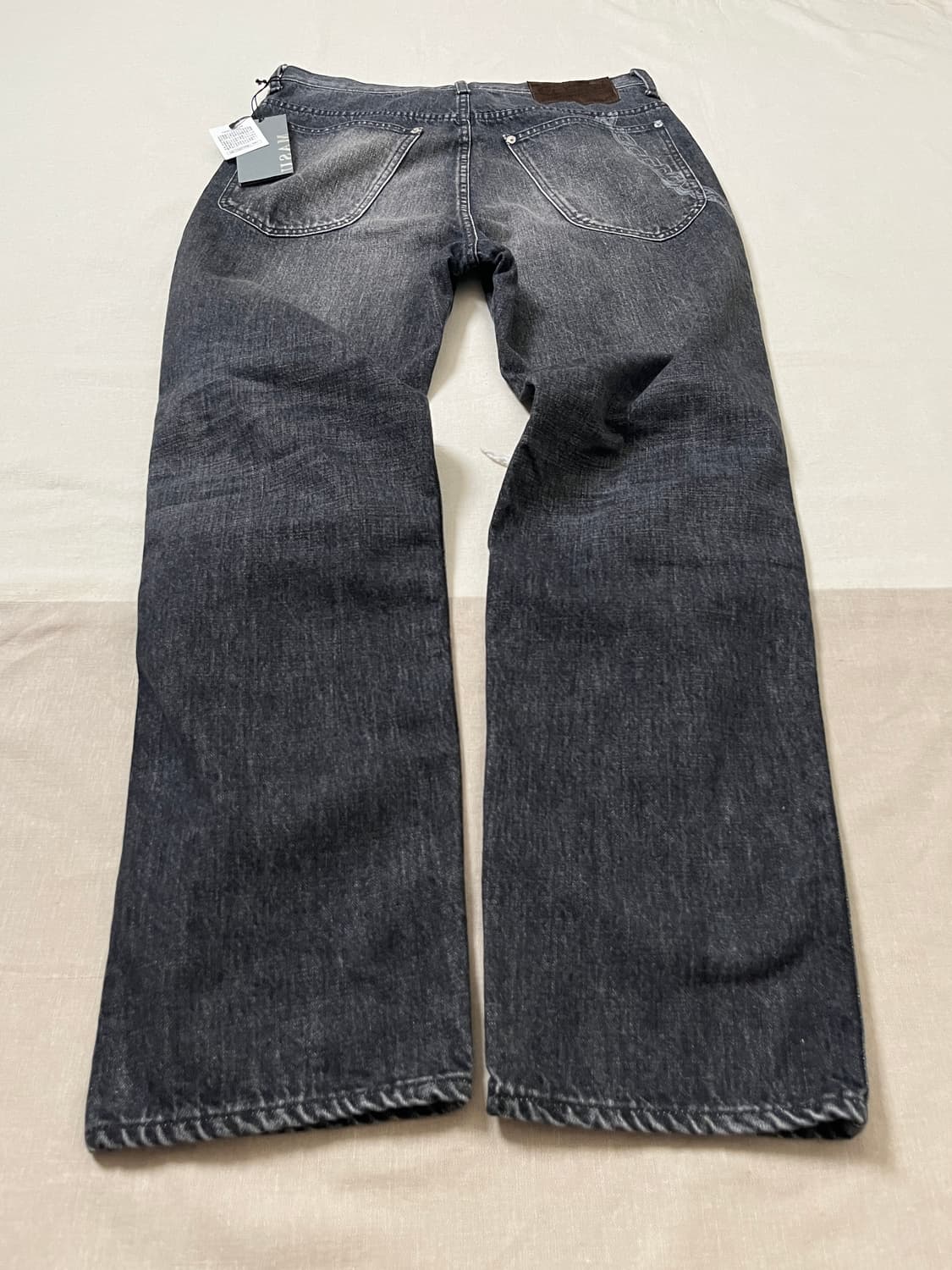 Masu 체인월렛 프린트 데미지 데님팬츠 마수 tight fit 상품이미지4