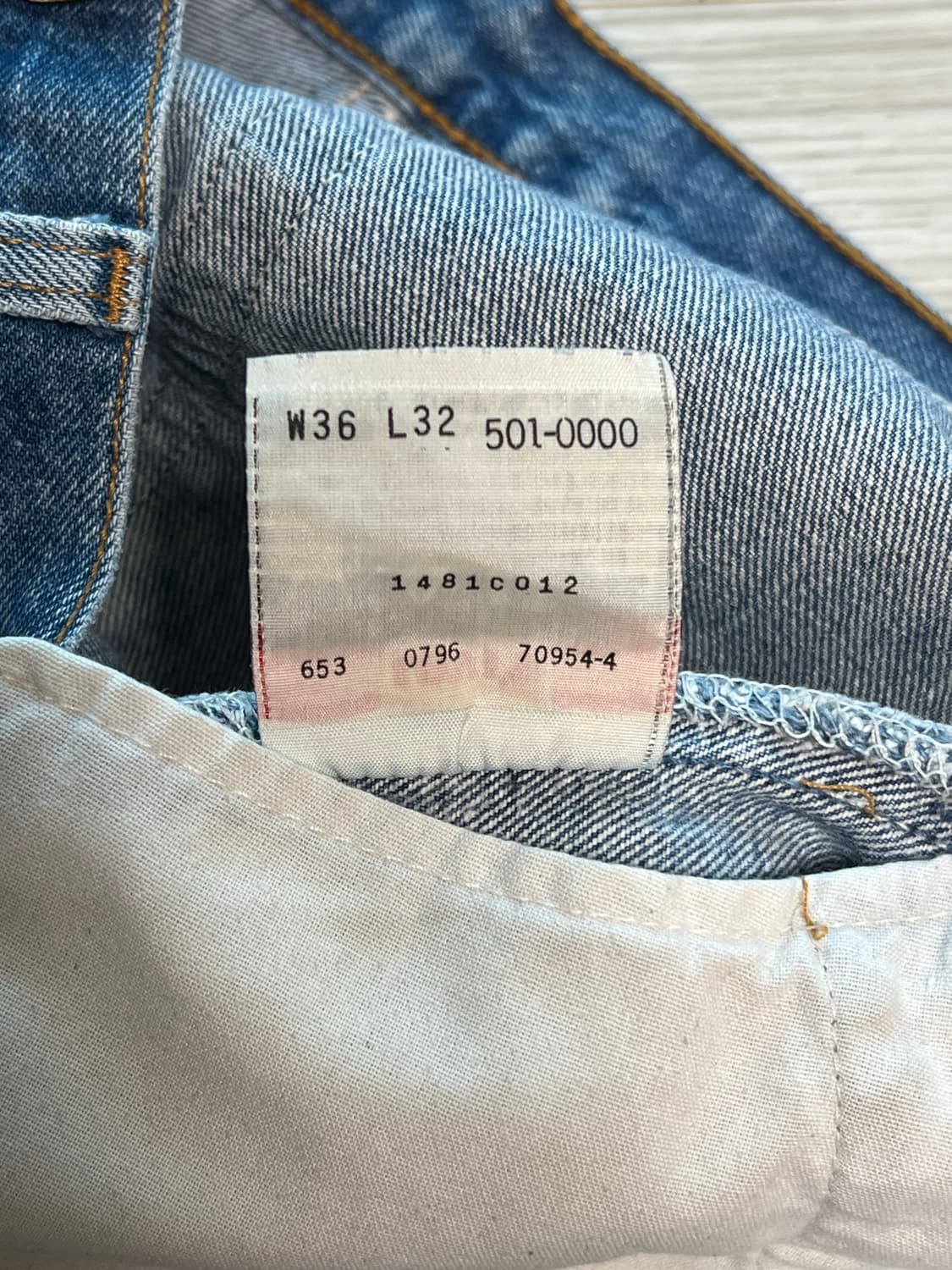 90's 리바이스 501xx 데님 팬츠 상품이미지7