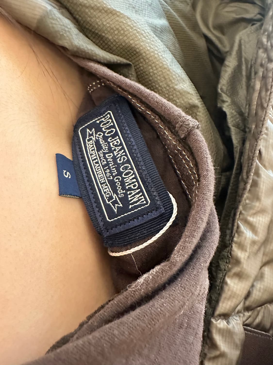 폴로 빈티지 브라운 후드 탑 상품이미지7