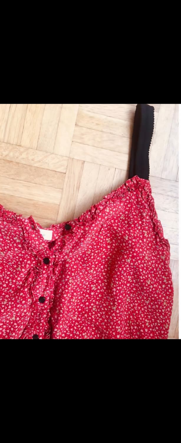 정품 산드로 플로럴 밴딩 점프수트 44-66 상품이미지4