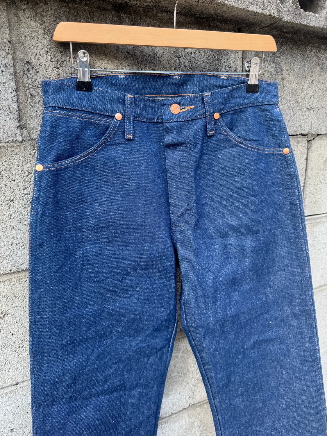 90s 랭글러 빈티지 13mwz 카우보이컷 데님 팬츠 데드스탁 상품이미지3