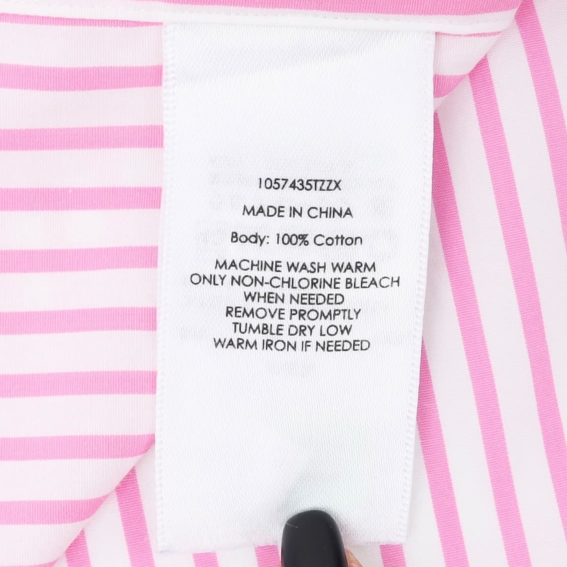 폴로 랄프로렌 라이트 핑크 스트라이프 코튼 셔츠 상품이미지9