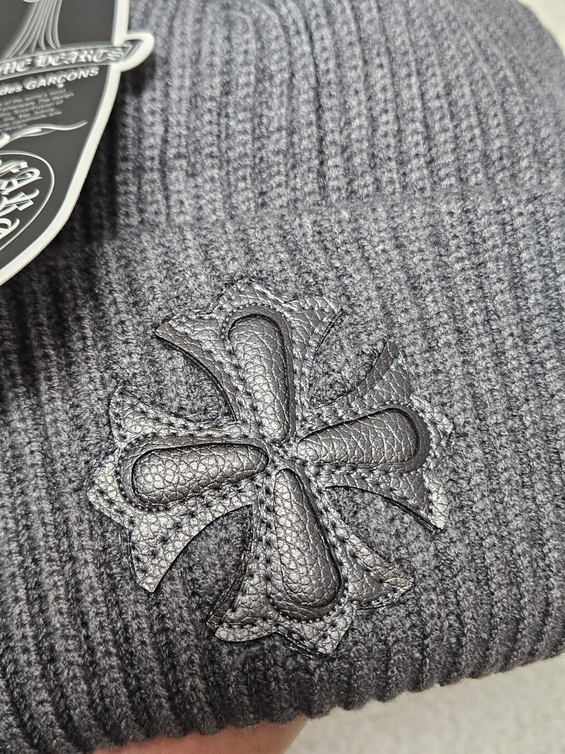 크롬하츠 꼼데 콜라보 비니모자 그레이 상품이미지2