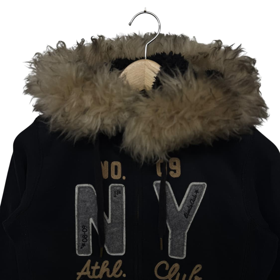 스파오 울프죠 퍼 후드집업 상품이미지2