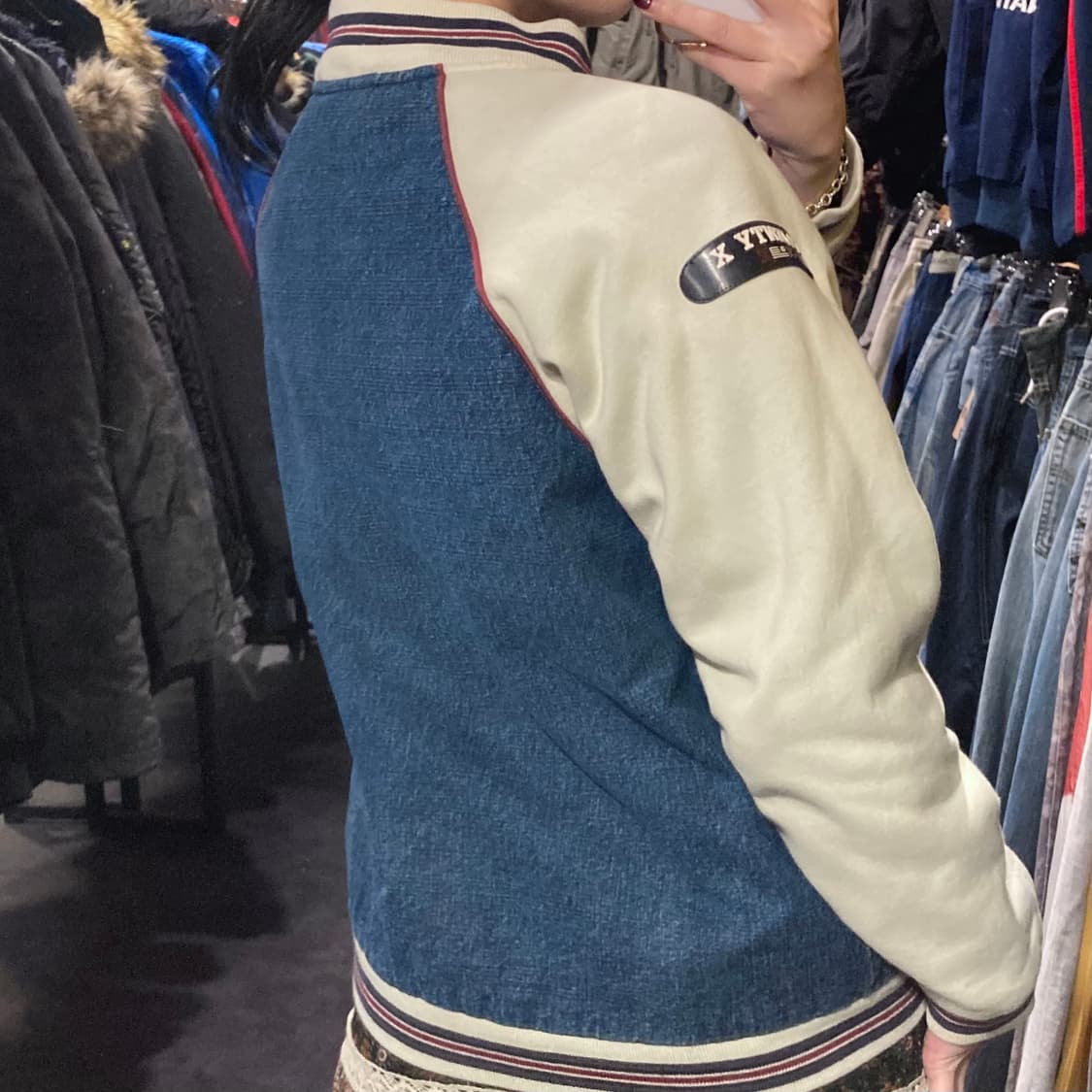 [IM] VTG 바시티 자켓 진청 상품이미지5