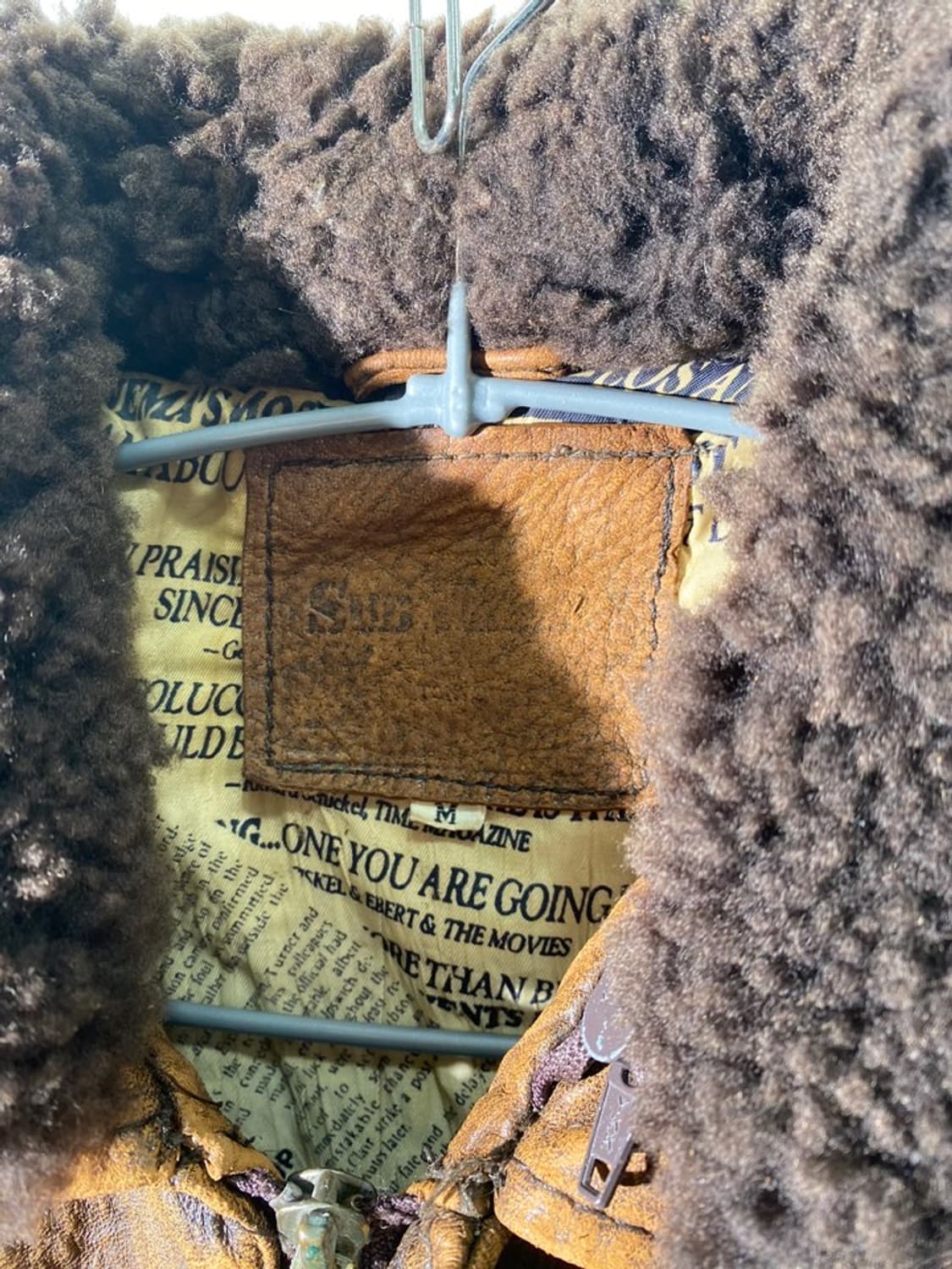 빈티지 리얼 레더 a-2 자켓 상품이미지5