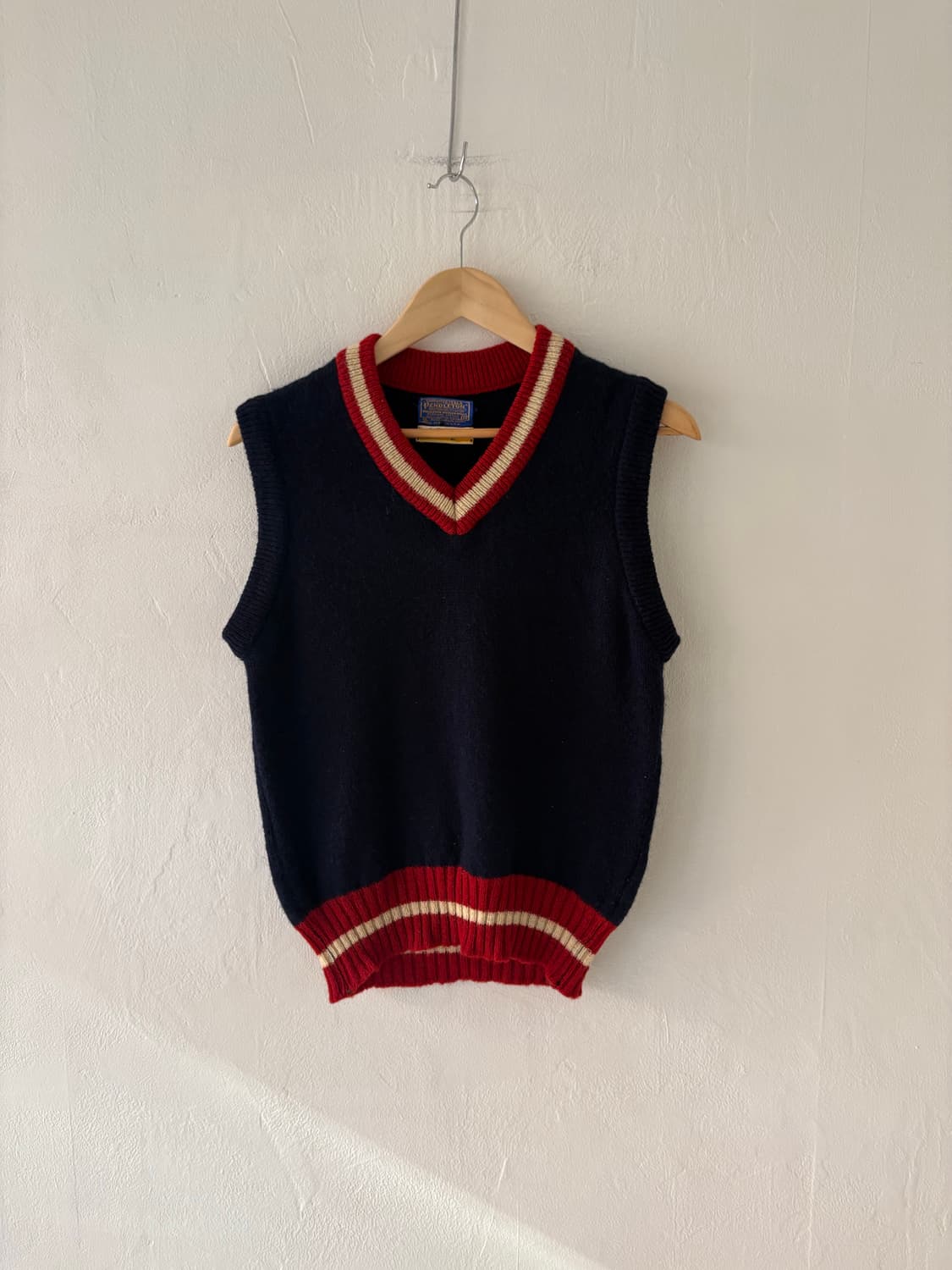 60-70’s Pendleton Lobo Virgin Wool Vest  상품이미지1