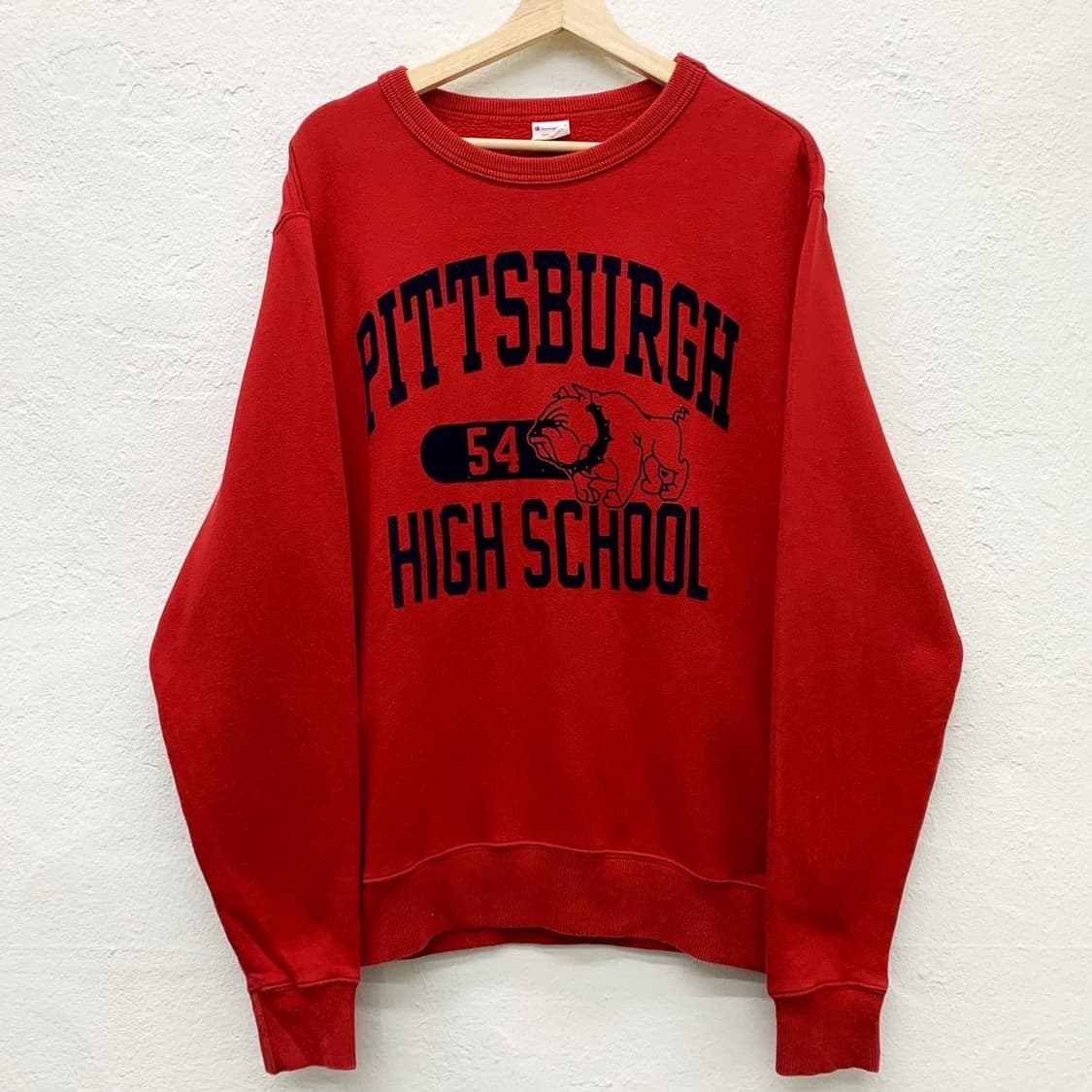 챔피온 레드 피츠버그 하이스쿨 맨투맨 상품이미지2