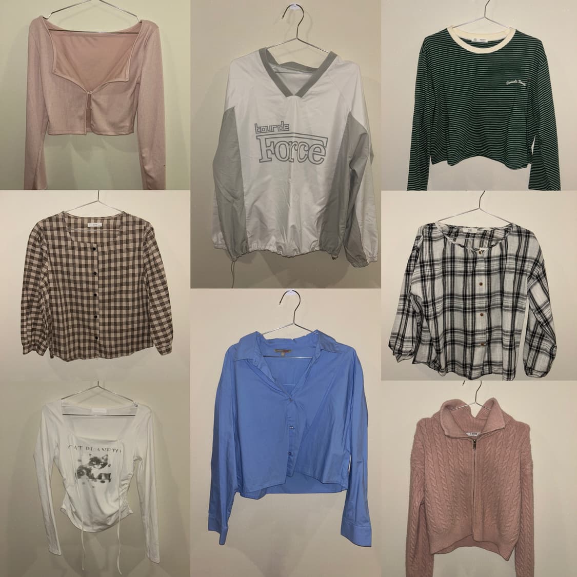 빈티지 옷 벼룩 긴팔모음 상품이미지1