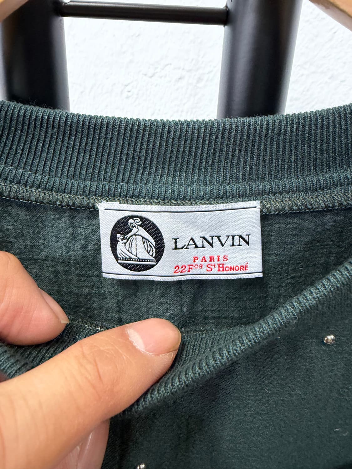 정품) 랑방 한섬 핀턱 포인트 오버핏 맨투맨 S 상품이미지5