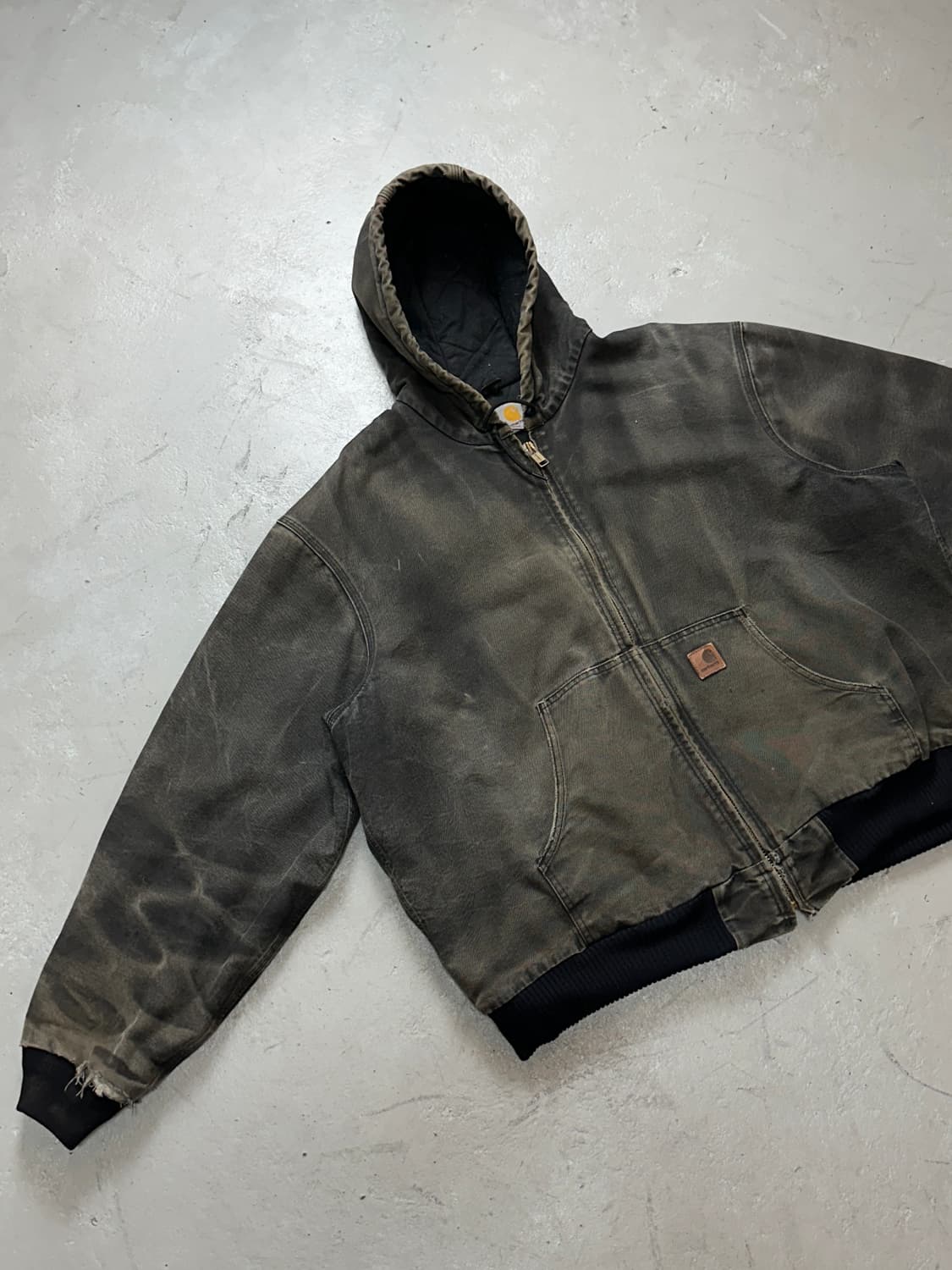 OG 칼하트 J130 BLK 액티브 자켓 칼하트 후드 자켓 상품이미지5
