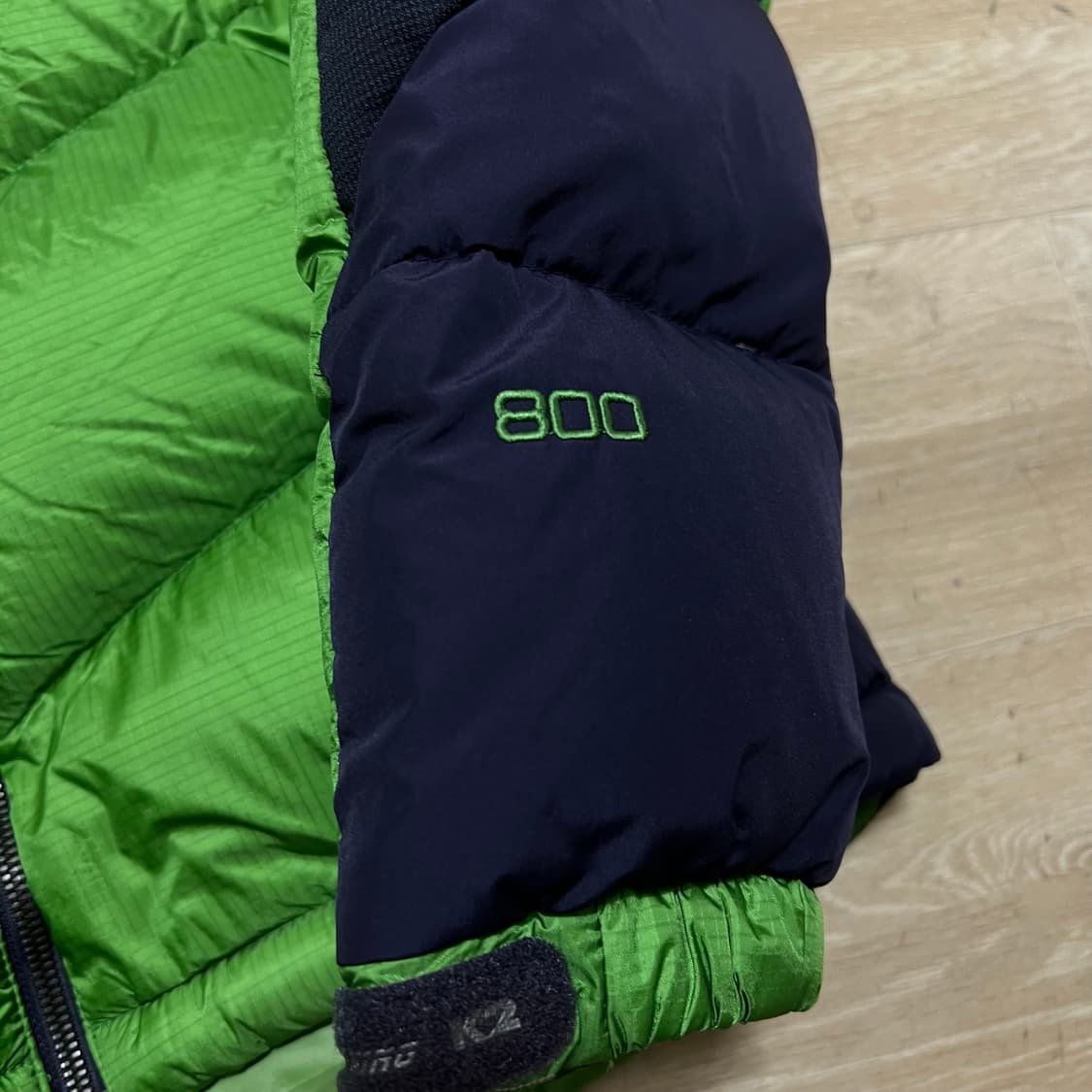K2 윈드스토퍼 아웃도어 덕다운 800 패딩 점퍼 [라임] L/100 상품이미지6