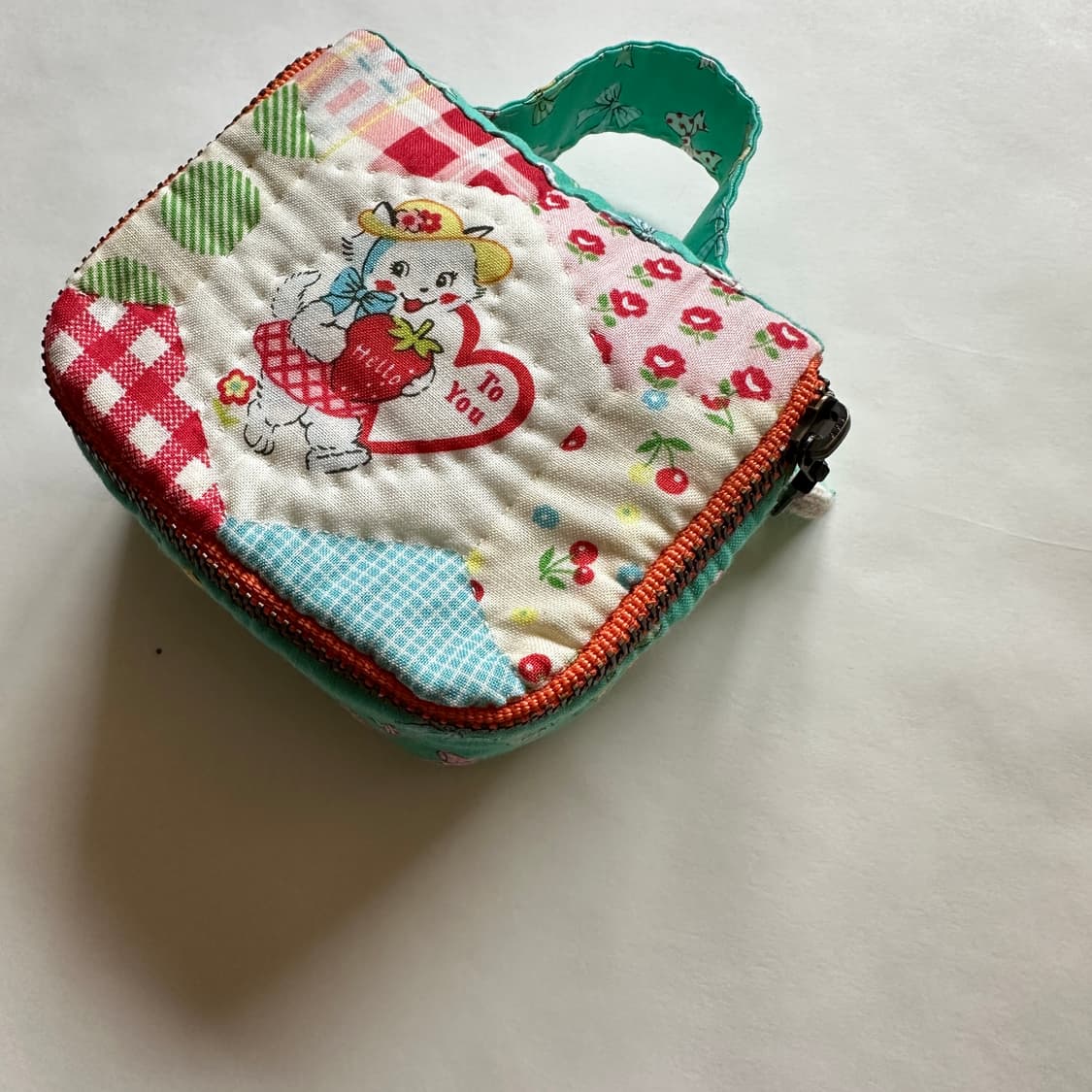 네모 깊숙 파우치 / 퀼트 / 핸드메이드 상품이미지1